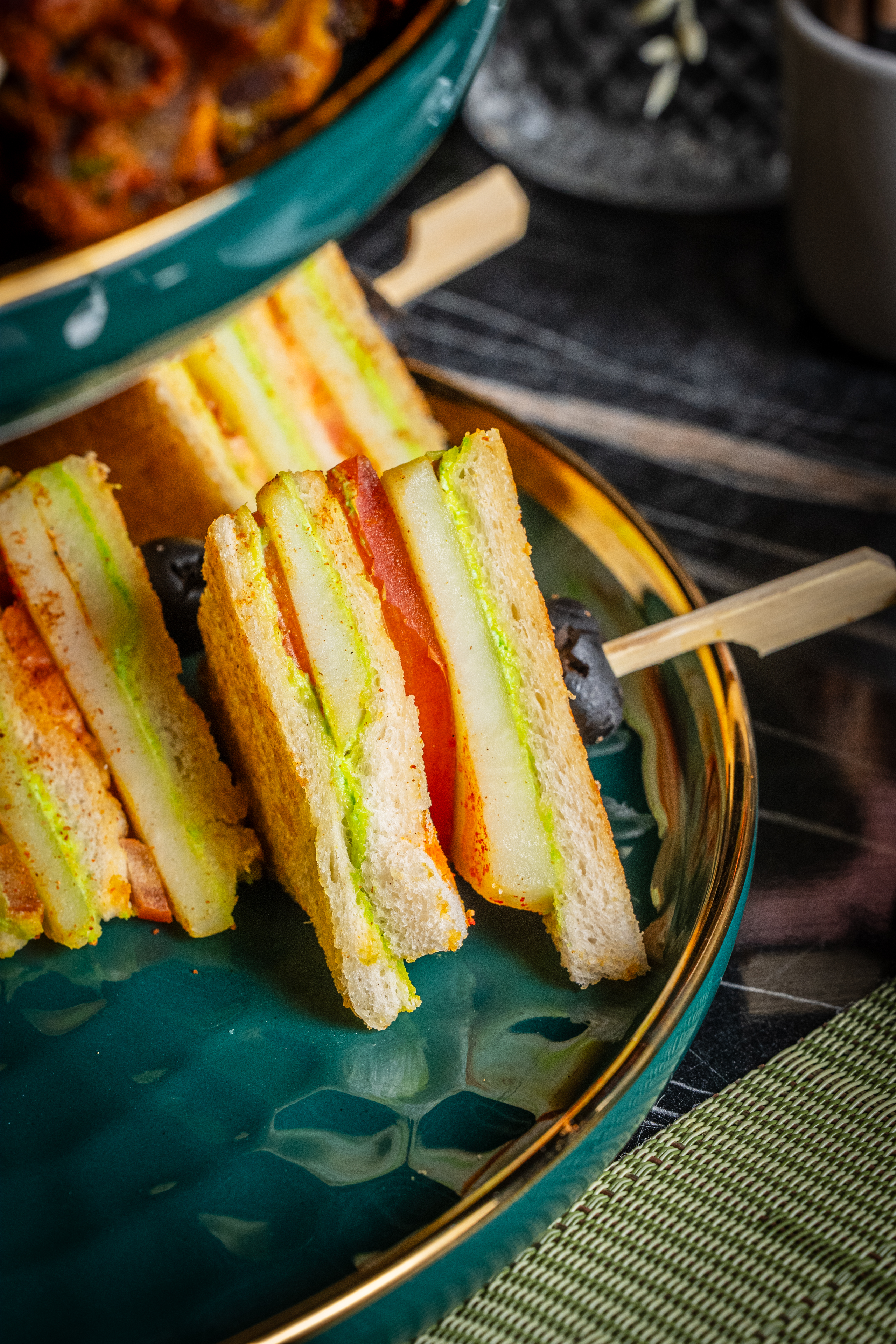Finger sandwiches at Shere Khan High Chai, Enfield